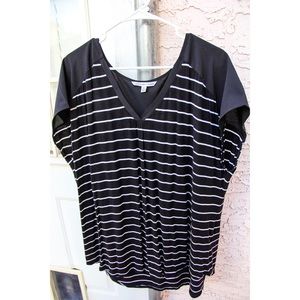 Black striped top